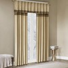 Dune Microsuede Striped Window Valance Beige 50" x 18"