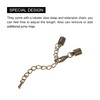 sourcing map 10Sets 5mm Leather Cord End Caps with Lobster