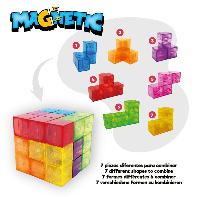Magic Magnetic Cube, a game of concentration and mental sharpness,