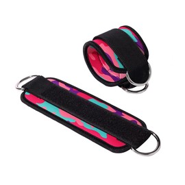 Cable Kickback Ankle Strap and Ankle Straps,Gym Straps, Padded 48cm x 8cm Adjustable Straps with D-Ring for Resistance Bands Leg Workouts, Glute Exercises, Hip Abductors, and Weight Lifting