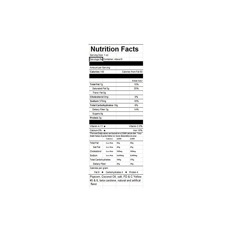 At-The-Movies Popcorn & Coconut Oil Portion Packs-Case of 24 (4oz