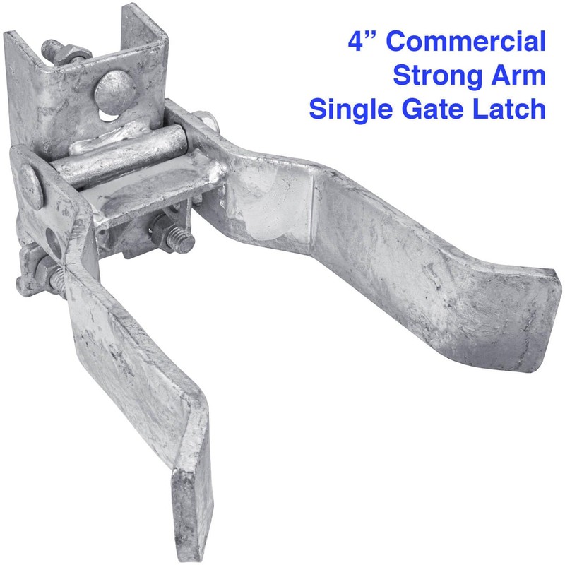 Commercial Single GATE Strong Arm Latch for 4" Fence Post