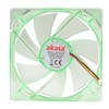 Akasa 120mm Quiet Bright Green Fan | Green LED Case