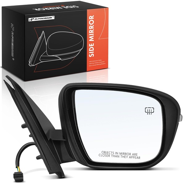A-Premium Passenger Side Power Door Mirror - Compatible with Nissan