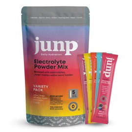 JUNP Sugar Free Electrolytes Powder Packets for Water Instant Hydration Packets with Salt & Potassium, Zero Calorie No Carbs No Sugar Keto Electrolyte Drink Mix Sticks, 5 Flavor Variety Pack, 5 Count