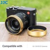 JJC Gold Aluminum Metal Round Lens Hood with Lens Cap
