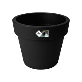 elho Green Basics Top Planter 30 - Flower Pot for Outdoor - Ø 29.5 x H 25.2 cm - Black/Living Black