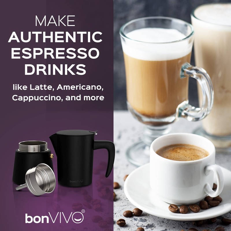 BonVivo Intenca Stainless Steel Espresso Maker