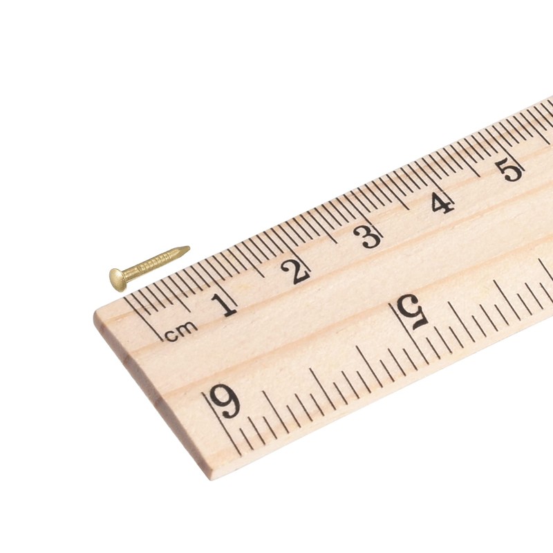 uxcell Small Tiny Brass Nails 1.2x10mm for DIY Decorative Pictures