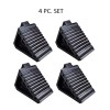 HAUL MASTER Heavy Duty Rubber Wheel Chocks Set of 4