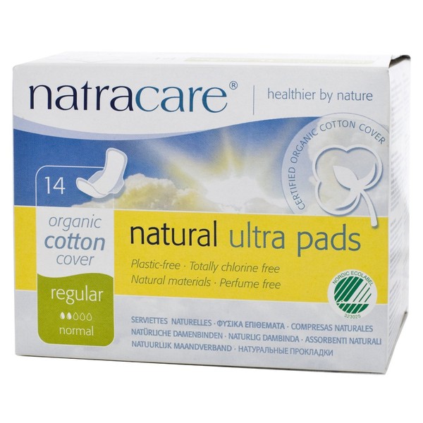 Natural Ultra Pads with Wings, Regular 14 ea (Pack of 6)