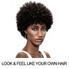 Pelucas afro rizadas cortas de 5 pulgadas con cabello 100%