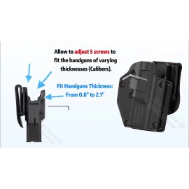 TEGE IPSC Holster For Glock 17 19 22 23 24 31 32 33 34 40 43 44 45 48Mos 26 27 Gen3-5