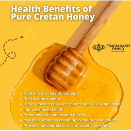 Aoritiko Pure Cretan Mountain Honey | Greek Honey | 100% Natural, Wildflower & Herb-Infused, Rich Aromatic Flavor, Harvested from Pristine Greek Flora | 900 gram can