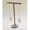Vingtaine P5005 Baroque Pearl Style Long Chain Earrings, Titanium Post,