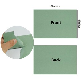 50 Sheets Blank Cardstock Paper 250 GSM Thick Heavy Cards Stock for DIY Art Projects, Card Making, Postcards, Greeting Cards, Birthday Party, Wedding Invitation (Sage-Green, 4x6 inches)