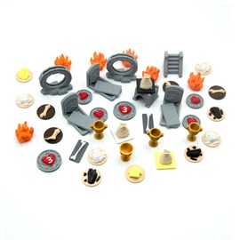 BGExpansions Complete Upgrade Pack for Cthulhu: Death May Die - Fear of The Unknown/Season 3 | 89 Pieces | 3D Tokens for Board Game | Portals, Graves and More | Premium Accessories