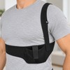Adjustable Shoulder Holster – Black Underarm Holster with Retention Strap