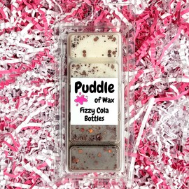 Puddle of Wax - Fizzy Cola Bottles Soy Wax Melt Snap Bar - 50g - Sweet Scent - Vegan Friendly - Made in the UK