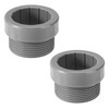 2pcs Pool Umbrella Pole Sleeve Stabilizer, Threaded Cone Wedge Plug