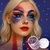 Red White Blue USA Flag Face Body Glitter, Pride Glitter