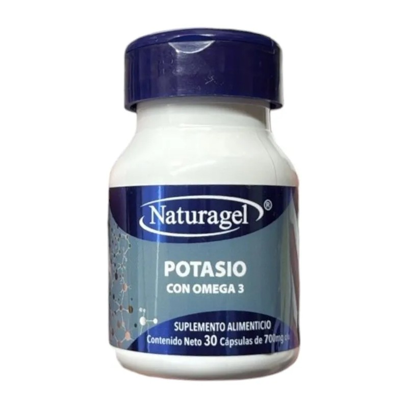 Naturagel Potasio Con Omega 3 700mg 30 Capsulas Sabor Sin