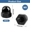 BCENG Pack of 50 M8 Galvanised Cap Nuts Cap Nuts
