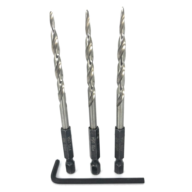 FTG USA Maximum Torque 3 Piece Same Size 3/16" (#10)