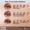 AILAISHI Lash Clusters Kit, DIY Cluster Eyelash Extensions 9‑16mm, 60D+80D+100D,