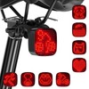 NAACOO Smart Bike Tail Light with Custom LED Patterns (Heart/Smile/Bear/Bike),