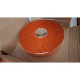Diversified Silicone Products Red Silicone Sponge Rubber Gasket Strip Roll 2" x 1/4" x 30' Bulk Lot Available