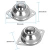16 PCS 5/8 Inch Roller Ball Transfer Bearing, Flange Mounted