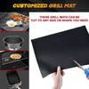 BBQ Grill Mat Set of 6+1, Reusable Non-Stick BBQ Mat,
