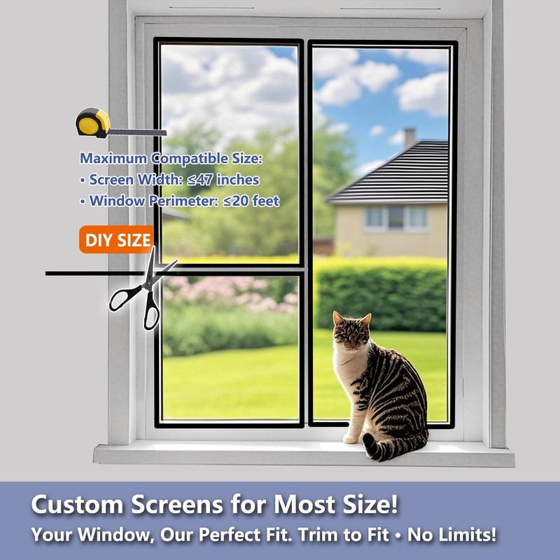 DIY Window Screen Hook and Loop Adhesive Edging Tape and