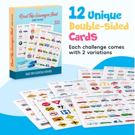 WELL BALANCED Car Bingo - Road Trip Essentials: Car Activities and Games for Kids Ages 4-8