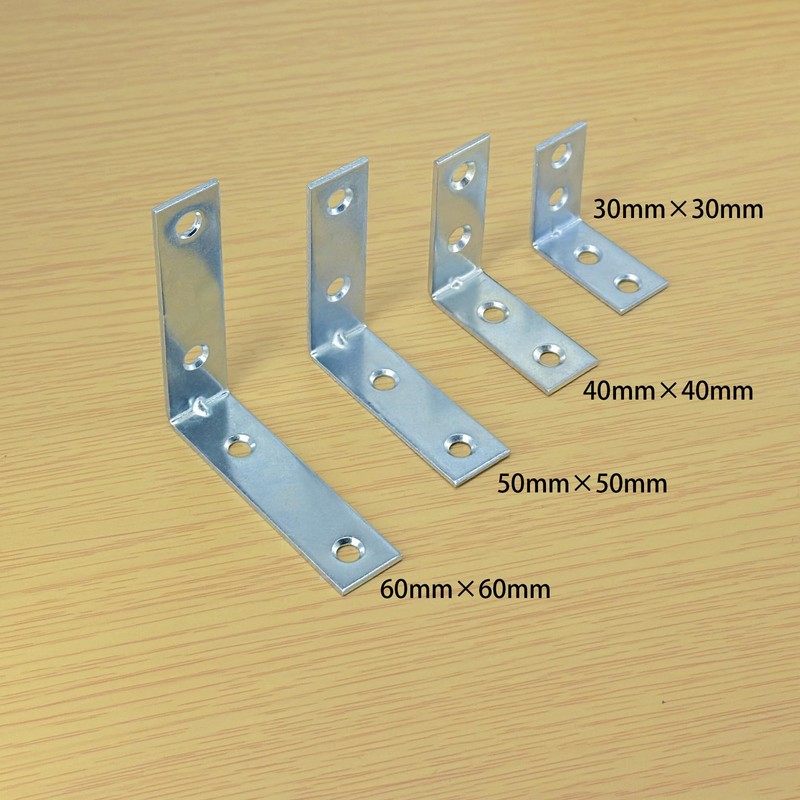 20 PCS Metal Corner Braces – Galvanized Steel L-Shaped Angle