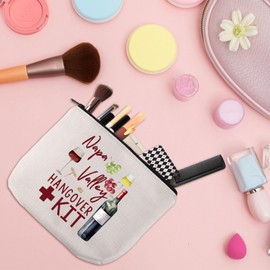 WSNANG Napa Valley Hangover Kit 21st Birthday Gift Napa Valley Travel Makeup Bag Birthday Party Hangover Kit (Napa Valley bag)
