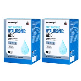 ANGET ORIGIN Hyaluronic Acid Skin Nutrient Moisture Hyaluronic Acid Hyaluronic Acid Beta-Carotene 60 Capsules x 2 Boxes / 히알루론산 피부 영양제 수분 하이루론산 히알루산 베타카로틴 60캡슐 x 2박스