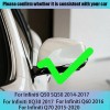 Dhnewpart For Infiniti Q50 Q60 Q70 Gloss Black Mirror Cover