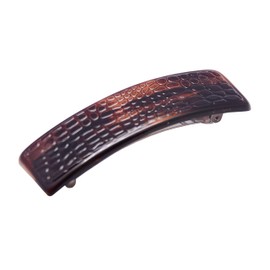 Parcelona French CROCO - Cáscara de tortuga para el pelo, color negro, Carey, 8 cm