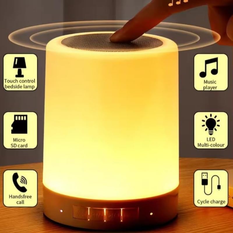 Ziyan Portable Bluetooth Speaker Wireless Mini Player Touch Pat Light