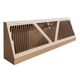 5.5" Height Shoemaker Baseboard Register (18", Brown)