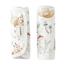 抱っこ紐 よだれカバー ベビーカー タオル たっぷり吸水 竹繊維綿 6重ガーゼ ベビーキャリア 子守帯 抱っこひも用 エルゴ よだれパッド ベルトパッド サッキングパッド 細菌防止 ベビーギフト 出産祝い(リスのパラダイス2枚セット)