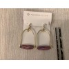 Kendra Scott Sassy Statement Pink Rainbow Calsilica Drop Earrings NWT