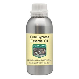 Devprayag Pure Cypress Essential Oil (Cupressus sempervirens) Natural Therapeutic Grade Steam Distilled 300ml (10 oz)