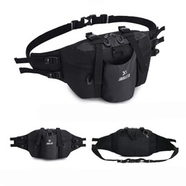 3-Way Running Pouch, Fanny Pouch, Large Capacity, Smartphone Holder, For Sports, Waterproof Zipper, Night Reflection, Mountain Climbing, Excursions, Travel, Night Walking, Cycling, Walking,