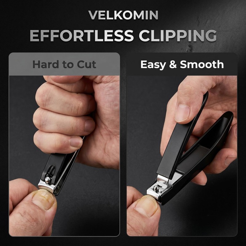 Long Handle Nail Clippers for Seniors – 5.15" Non-Slip Grip,