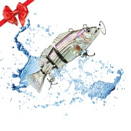 UFISH 3.5" Robotic Swimming Fishing Lure - Self Swimming Electronic Lure - USB Rechargeable - 3 Pack - Best Fishing Bait for Bass, Pike, Musky, Trout, Perch