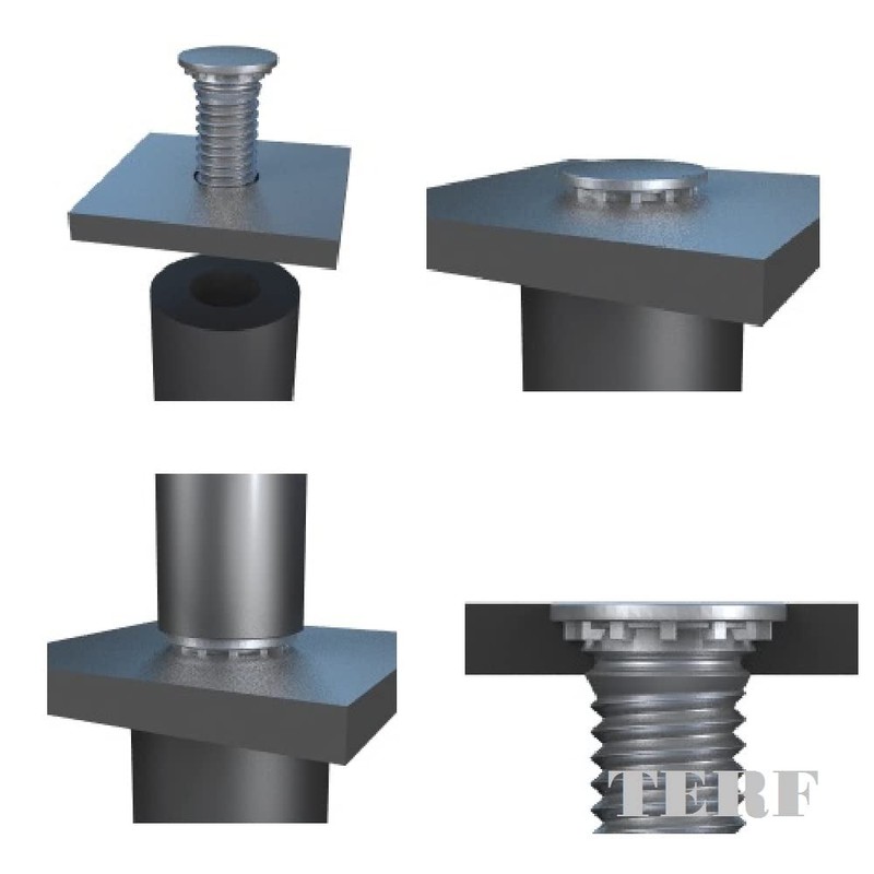 TERF® M6 (6mm) X 10mm Self Clinch Studs Screw M6