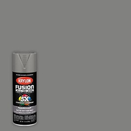 Krylon K02910007 Fusion All-In-One, Matte, Vintage Gray, 12 oz.